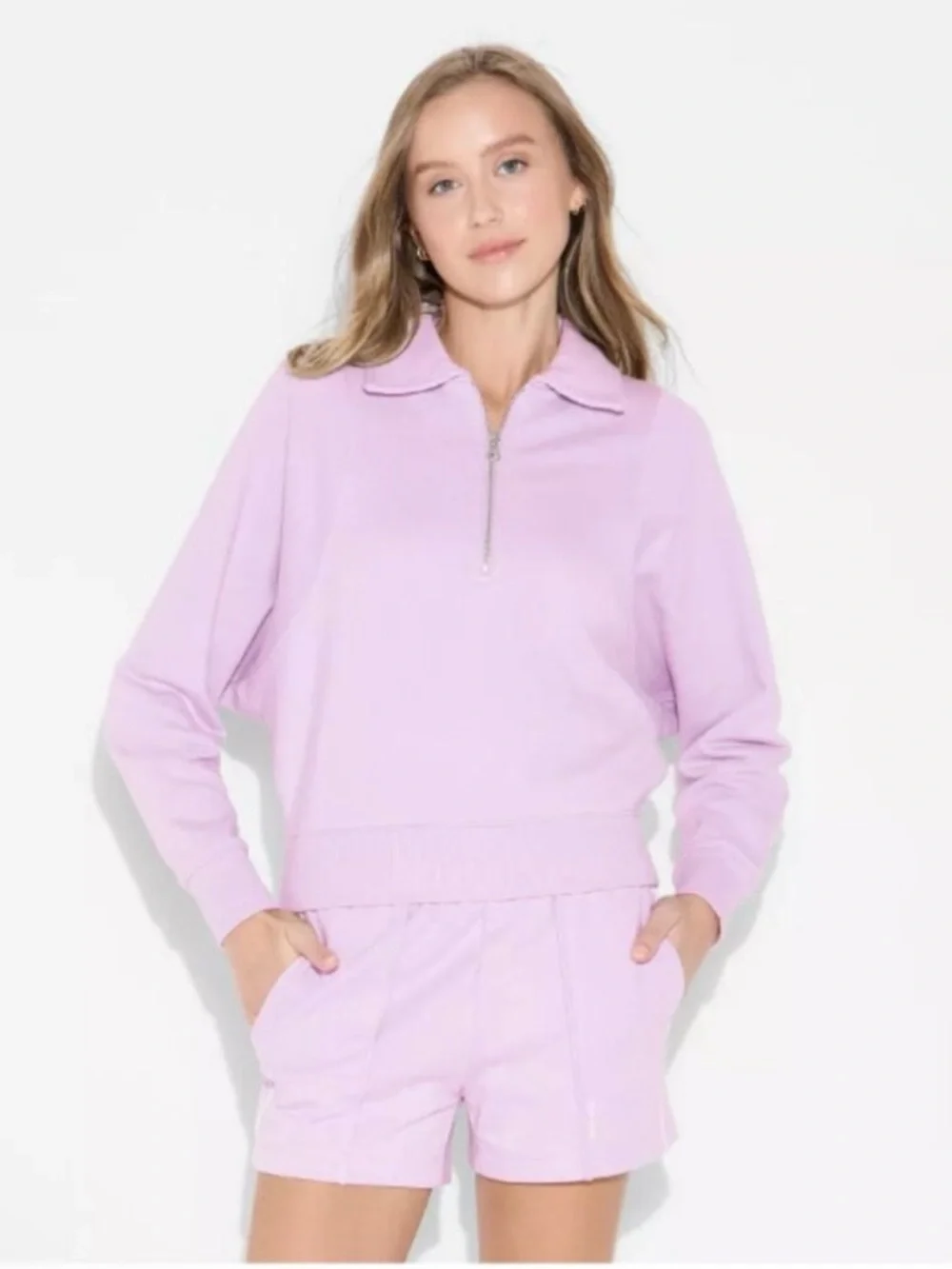 Wild Fable Women's Polo Collar Pullover Sweatshirt - Picture 1 of 5